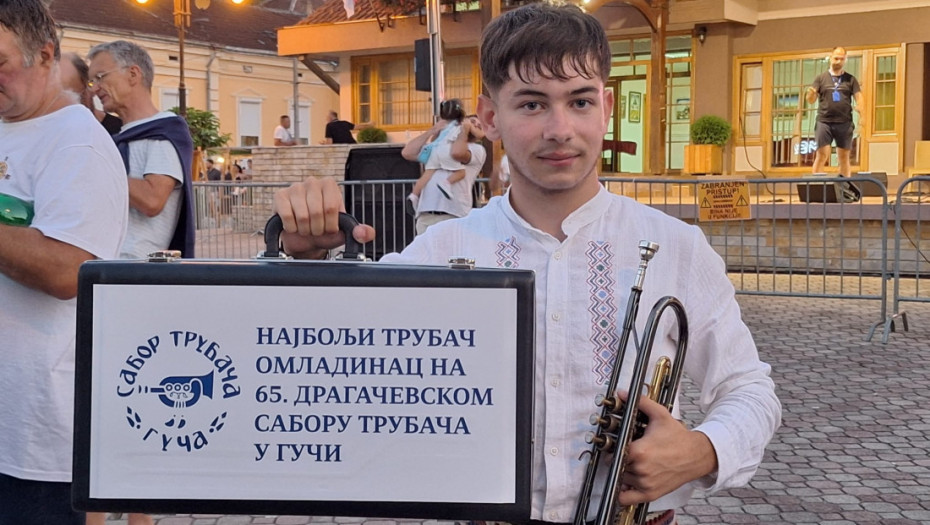 Mladen Krstić (15) ponovo najbolji mladi trubač 65. Sabora u Guči