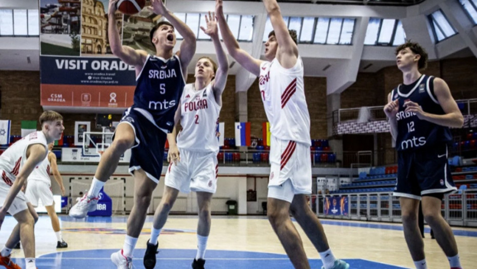 Srpski kadeti poraženi i od Poljske na Eurobasketu U16