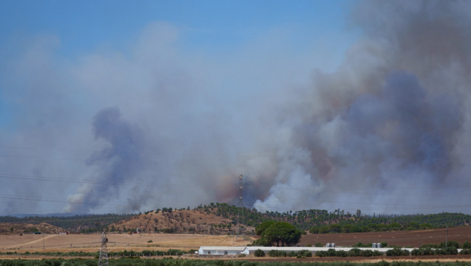 Gašenja šumskog požara u provinciji Huelva na jugozapadu Španije, evakuisano skoro 500 ljudi
