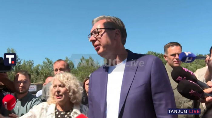 Predsednik Vučić nastavlja obilazak jugozapadne Srbije: Obilazak radova na putu Ivanjica-Sjenica