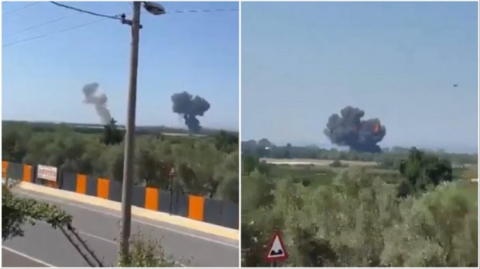 F-16 se srušio tokom trenažnog leta u Turskoj: Pilot se katapultirao, avion završio u plamenu