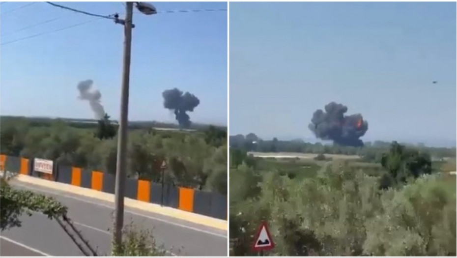 F-16 se srušio tokom trenažnog leta u Turskoj: Pilot se katapultirao, avion završio u plamenu