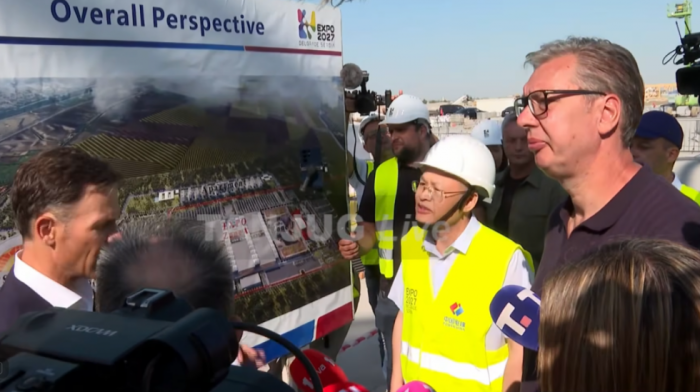 Vučić sa Li Mingom obilazi gradilište Ekspa u Surčinu