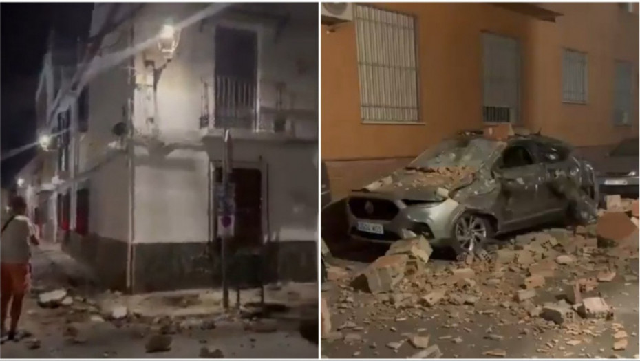 Jak zemljotres pogodio Granadu: Osetio se u gotovo celoj Andaluziji (VIDEO)