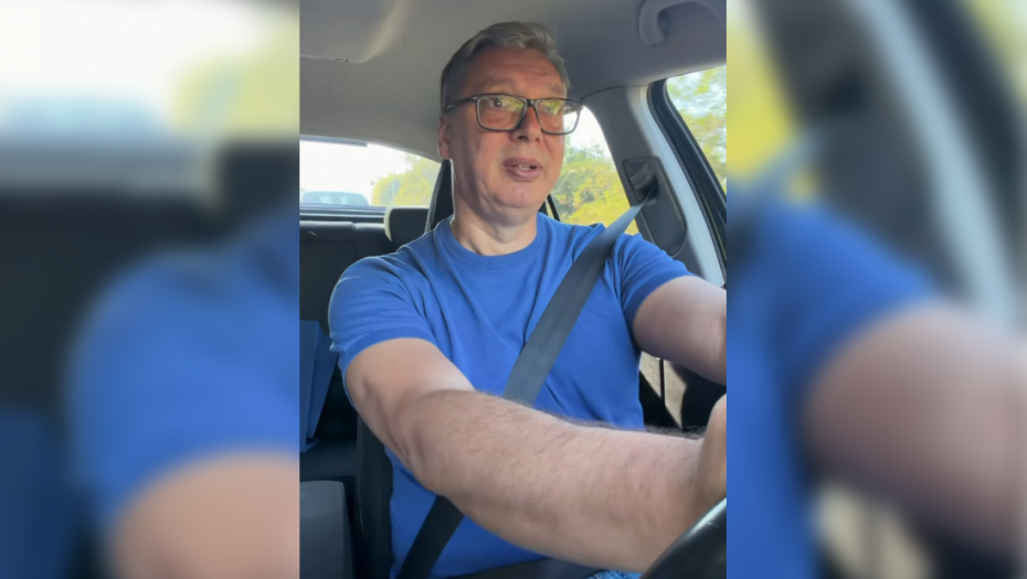 "Pripreme za kampanju privode se kraju": Vučić u neobičnom izdanju, objavio video kako pere automlobil