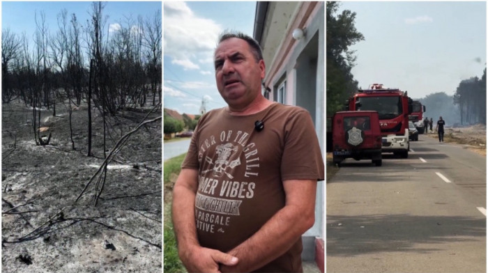 Euronews Srbija u Kajtasovu kod Deliblatske peščare: Celo selo u borbi sa požarom, vatru zaustavili nadomak kuća