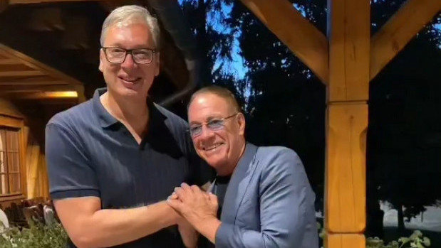 Žan-Klod Van Dam u Beogradu kod Vučića: Razgovarali o filmu, sportu i Srbiji