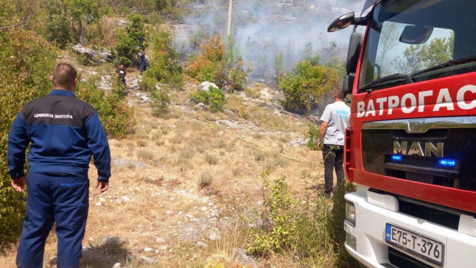 Požar kod Foče i dalje aktivan, vatra ponovo buknula na području Trebinja