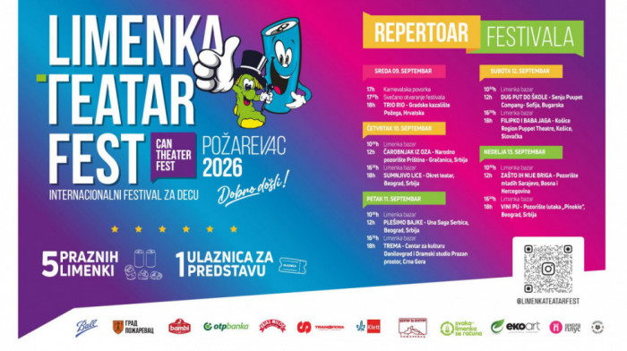 Prazna ambalaža kao ulaznica za pozorište: Požarevac od 9. do 13. septembra domaćin Limenka Teatar Festa