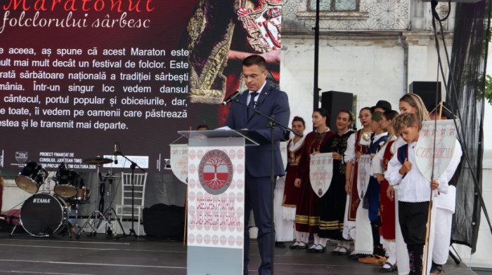 Ministar Milićević otvorio 30. Maraton srpskog folklora u Temišvaru