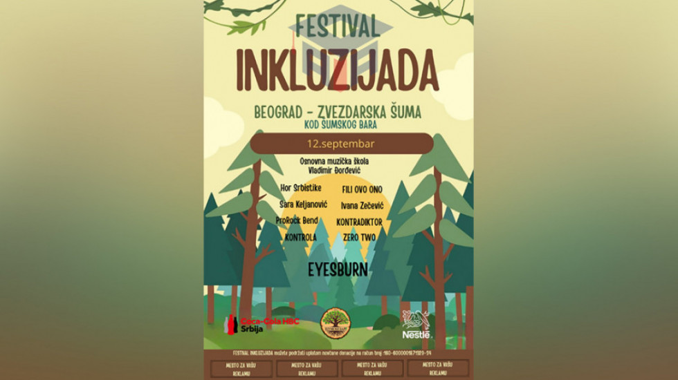 Inkluzijada 12. septembra u Zvezdarskoj šumi: Festival otvoren za sve