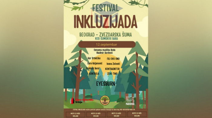 Inkluzijada 12. septembra u Zvezdarskoj šumi: Festival otvoren za sve