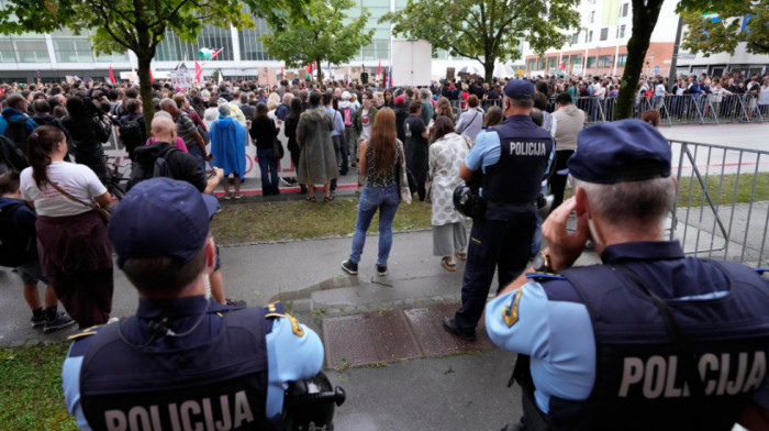 U Ljubljani održan protest zbog otvaranja izraelske ambasade i posete Gideona Sara
