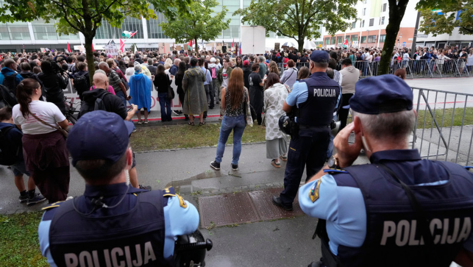 U Ljubljani održan protest zbog otvaranja izraelske ambasade i posete Gideona Sara