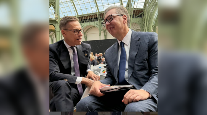 Vučić u Parizu razgovarao sa predsednikom Finske