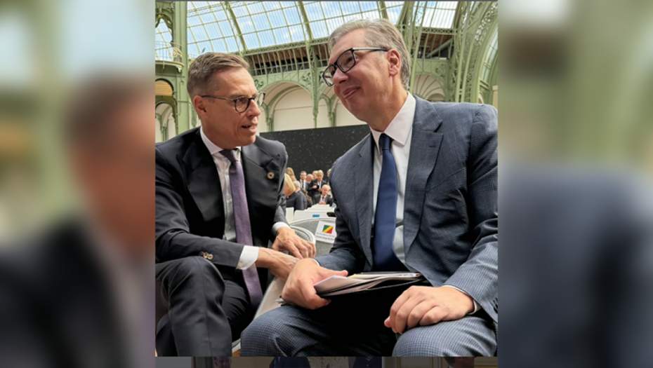 Vučić u Parizu razgovarao sa predsednikom Finske