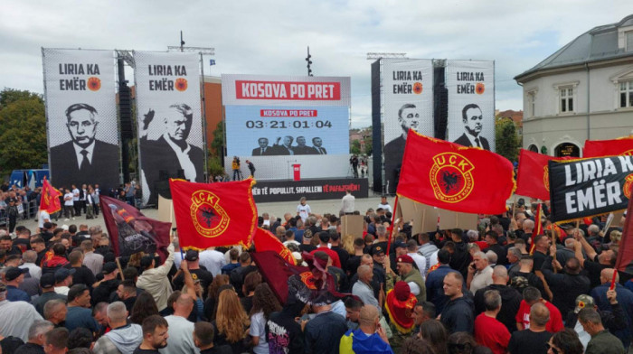 U Prištini "Marš za slobodu": Podrška Tačiju i ostalim liderima terorističke OVK pred presudu