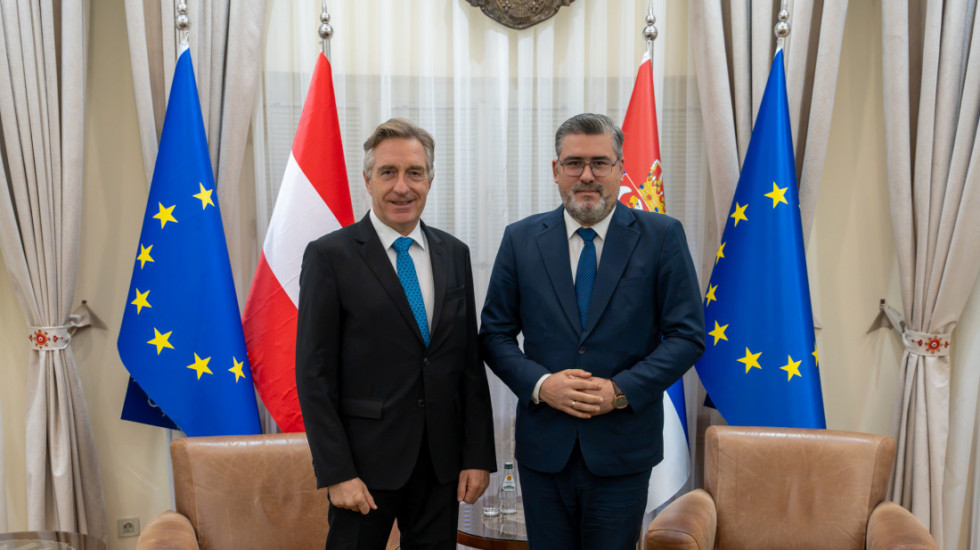 Starović sa ambasadorom Austrije o evropskom putu Srbije i unapređenju saradnje dve zemlje