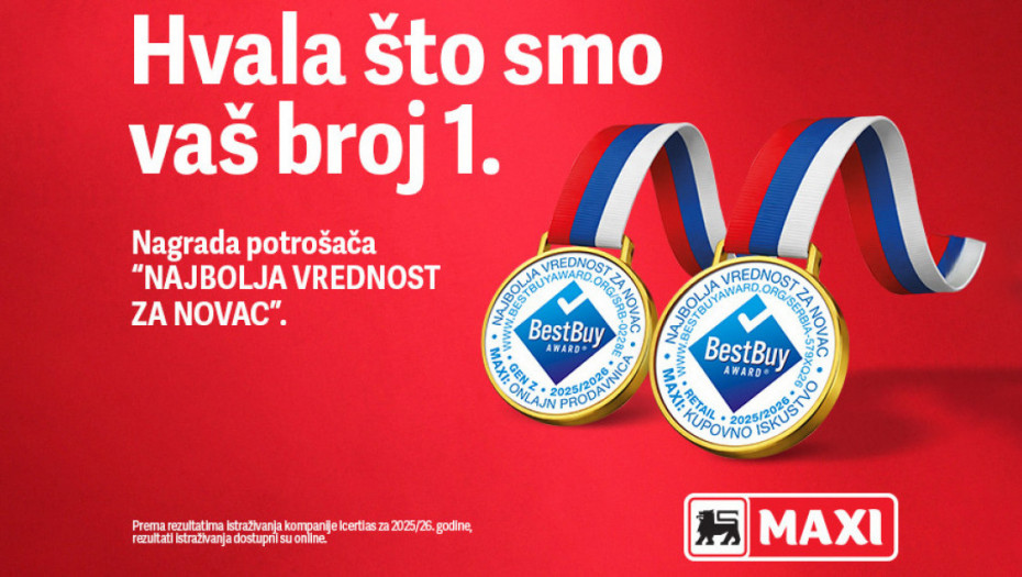 Best Buy Award potvrdio da Maxi, prema izboru potrošača, pruža najbolju vrednost u kategoriji celokupnog iskustva