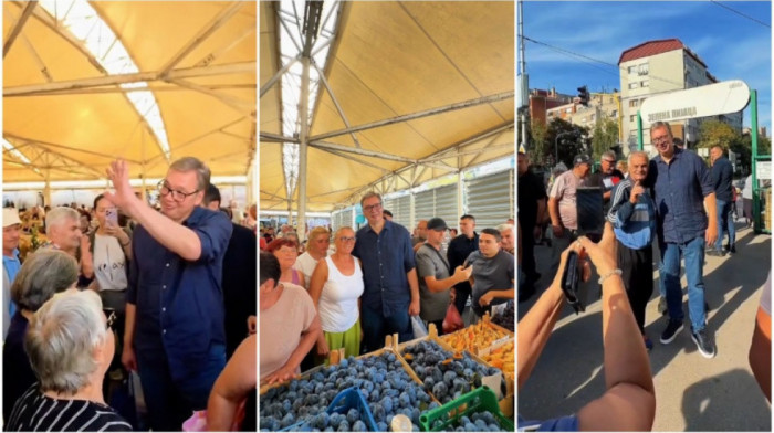 Vučić posetio pijacu u Smederevu: Obećao sam da ćemo promeniti stanje u bolnici