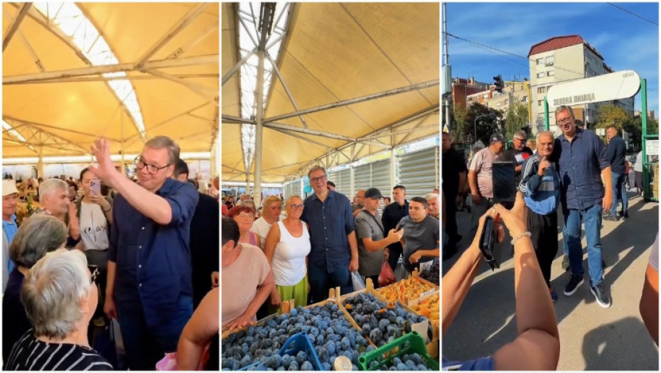 Vučić posetio pijacu u Smederevu: Obećao sam da ćemo promeniti stanje u bolnici