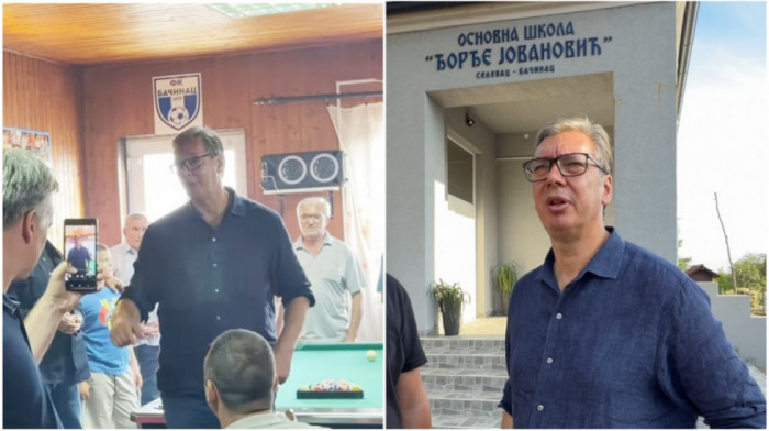 Vučić posetio Bačinac i razgovarao sa meštanima