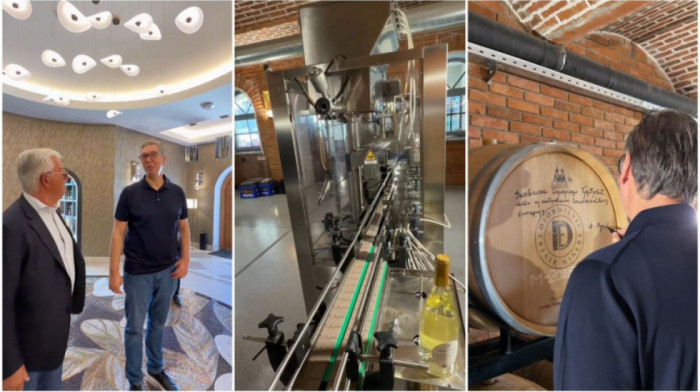 Vučić obišao vinariju "Đorđević" kod Lapova: Šumadija se razvija, cela SRB ide napred