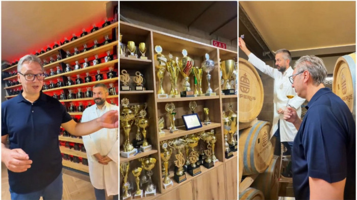 Vučić u Šumadiji: Šljiva i šljivovica su prepoznatljiv brend Srbije u svetu
