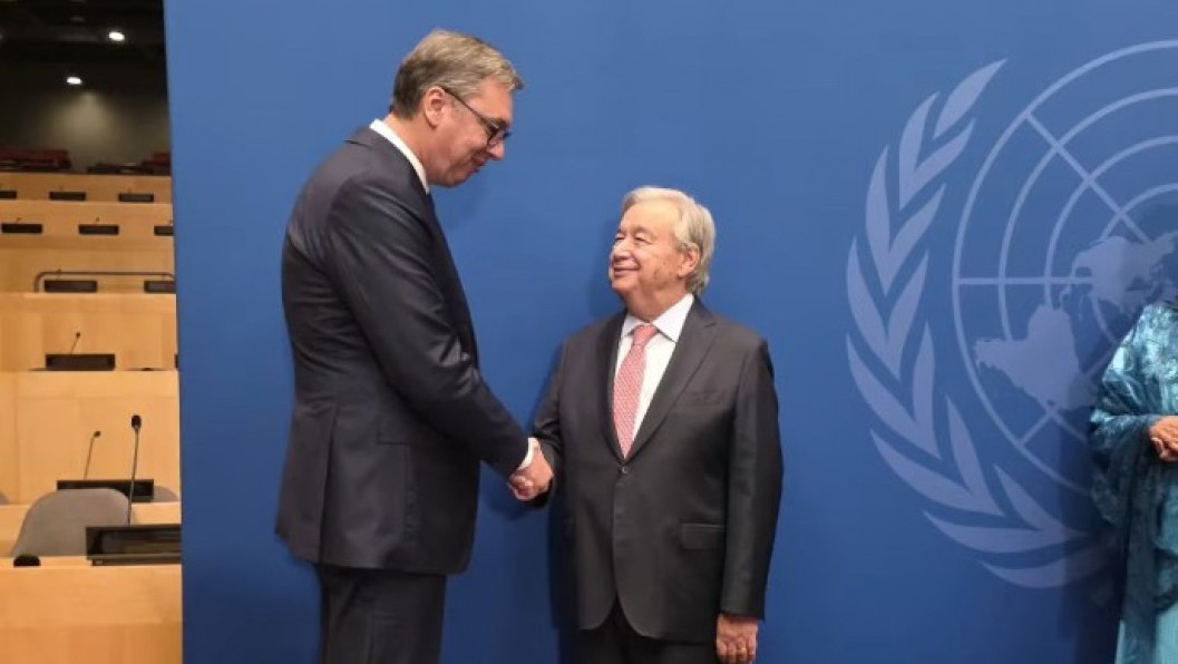 Vučić na prijemu kod Gutereša: Za Srbiju važno da na svakom mestu jasno iznese stavove
