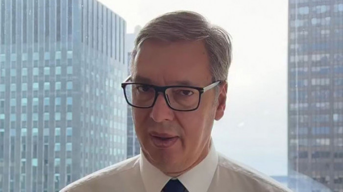 Predsednik Vučić sastao sa zamenikom državnog sekretara SAD-a Kristoferom Landauom u Njujorku