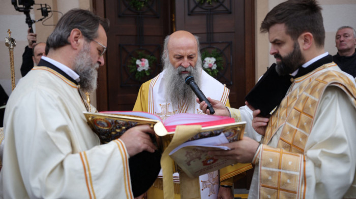 Patrijarh Porfirije osveštao hram u Palama i pozvao na jedinstvo