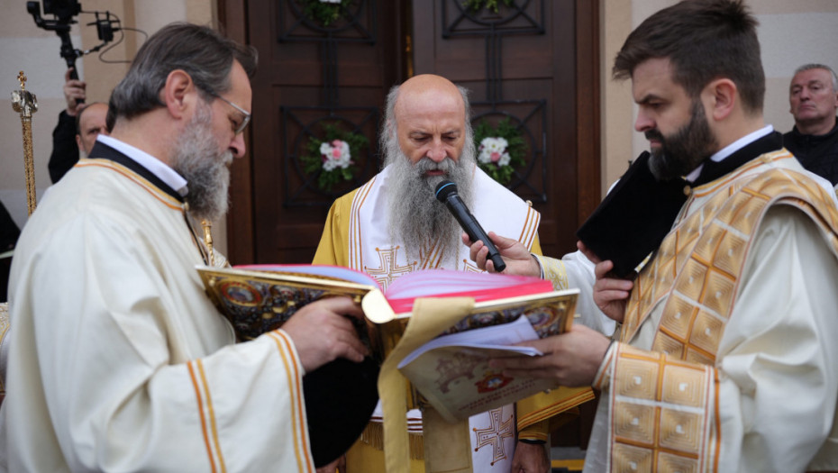 Patrijarh Porfirije osveštao hram u Palama i pozvao na jedinstvo