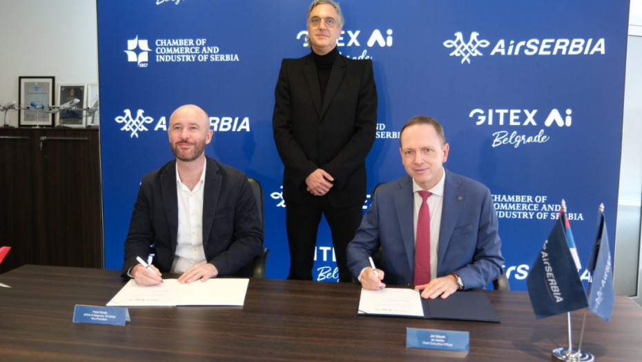 Er Srbija potpisala strateško partnerstvo sa manifestacijom GITEX AI Beograd