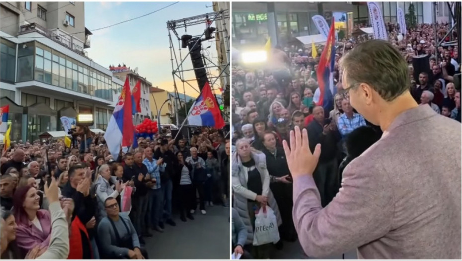 Vučić u Vranju: Ako lista pobedi, Vlada Srbije imaće 12 ministara