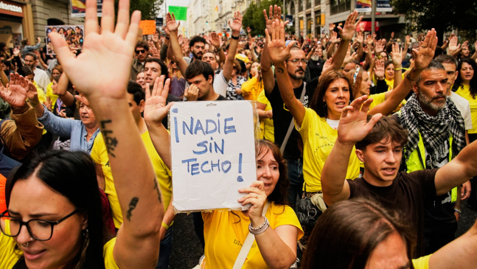 Desetine hiljada ljudi protestovale širom Španije zbog stambene krize