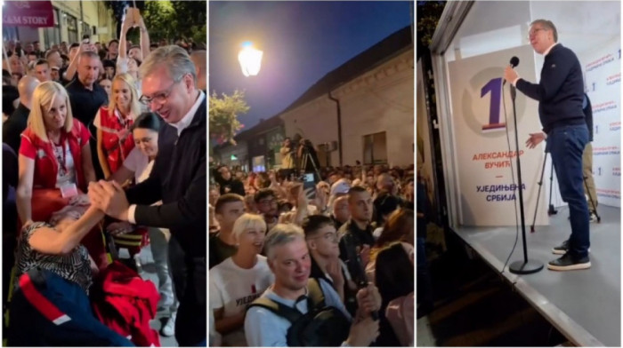 Vučić na skupu u Bačkoj Palanci: Neko spolja je zatrovao atmosferu u državi želeći da promeni politiku Srbije