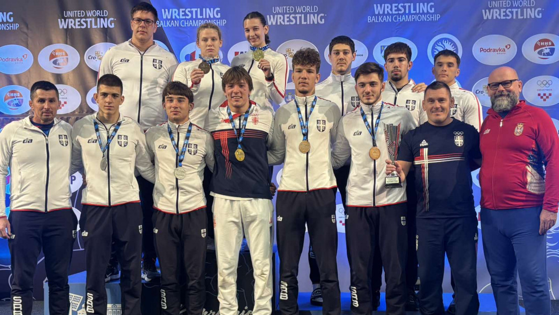 Veliki uspeh srpskih rvača: Osvojili 17 medalja na Balkanskom prvenstvu u Koprivnici