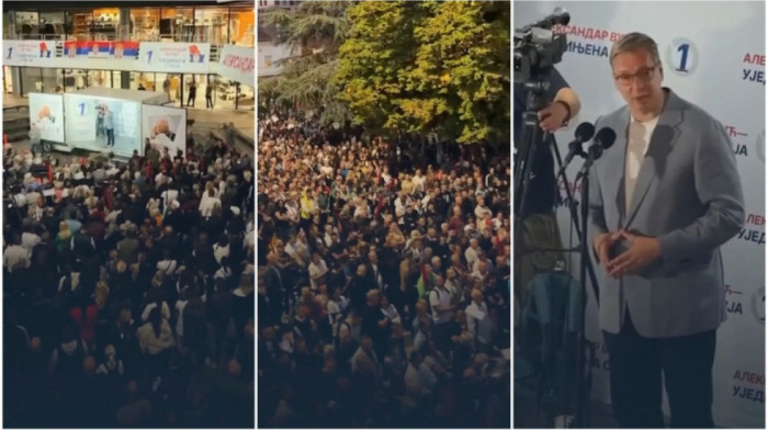 Vučić u Valjevu: Na izborima 25. oktobra odlučuje se sudbina Srbije, nemamo pravo na grešku