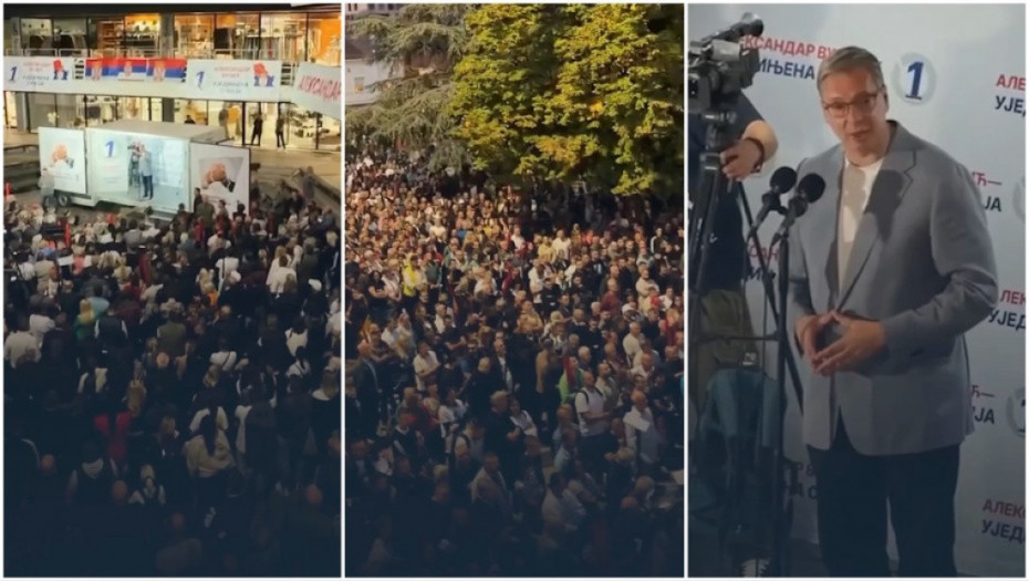 Vučić u Valjevu: Na izborima 25. oktobra odlučuje se sudbina Srbije, nemamo pravo na grešku