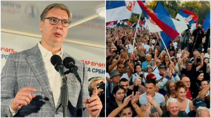 Vučić na skupu u Pančevu: Dogovorio sam se sa Danom da krenemo u izgradnju autoputa Beograd-Temišvar