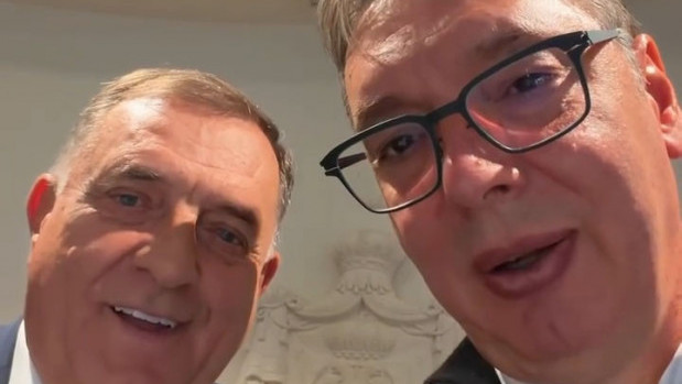 Vučić sa Dodikom: Hvala za sve ove godine što smo se borili za Srbiju i Srpsku