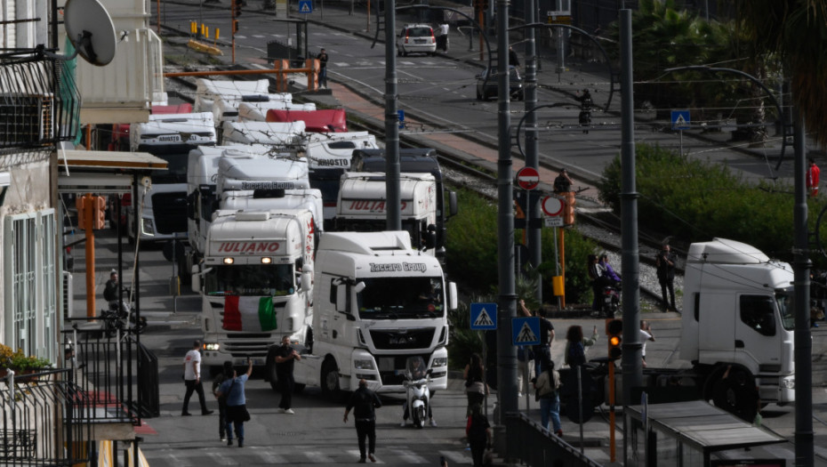 Protest kamiondžija na jugu Italije ne jenjava, uklonjene blokade na pojedinim putevima