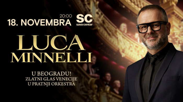 Italijanska operska zvezda Luka Minnelli premijerno u Sava Centru 17. novembra