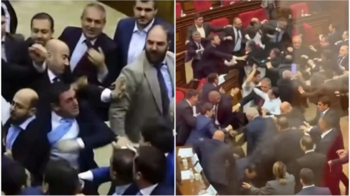 Neviđena tuča u jermenskom parlamentu: Poslanici bacali stolice i prevrtali stolove, intervenisala hitna pomoć (VIDEO)