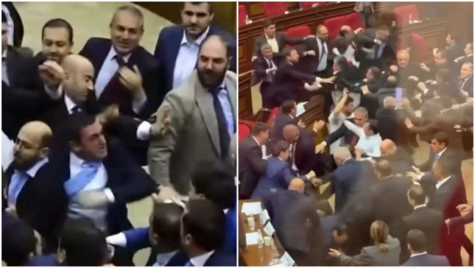 Neviđena tuča u jermenskom parlamentu: Poslanici bacali stolice i prevrtali stolove, intervenisala hitna pomoć (VIDEO)